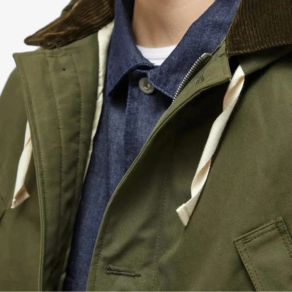 Albam Winter Parka, Olive, Size XL - Men’s Winter Coat, Green Puffer Jacket - Picture 5 of 6